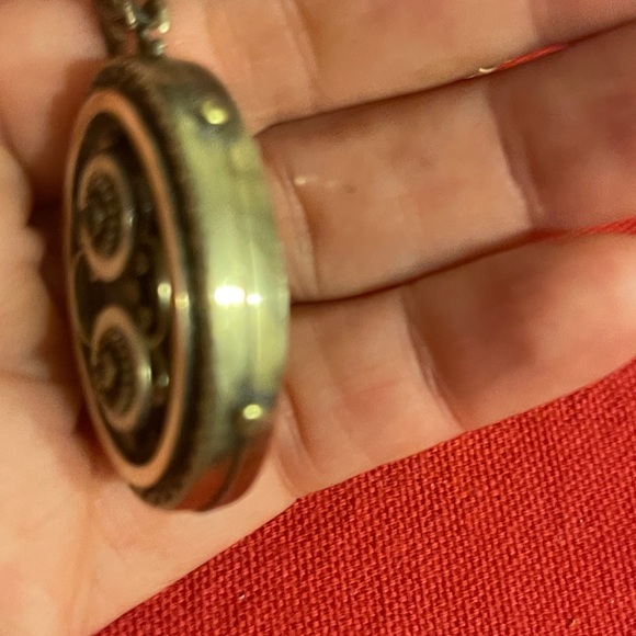 Antique Victorian C1880 Goldfilled /Silver Book Chain-silver 10k Gold Locket - Picture 10 of 15